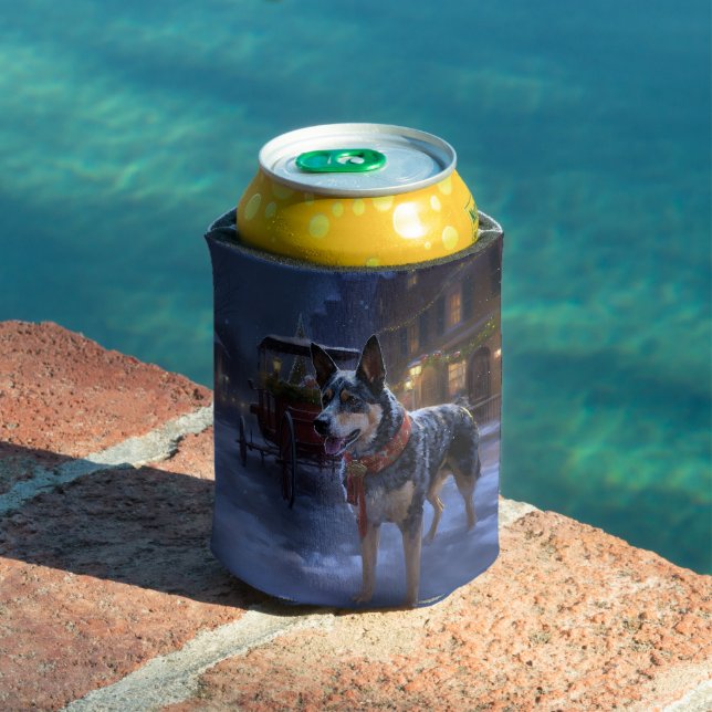 Australian Cattle Christmas Festive Season  Can Cooler (In Situ Pool)