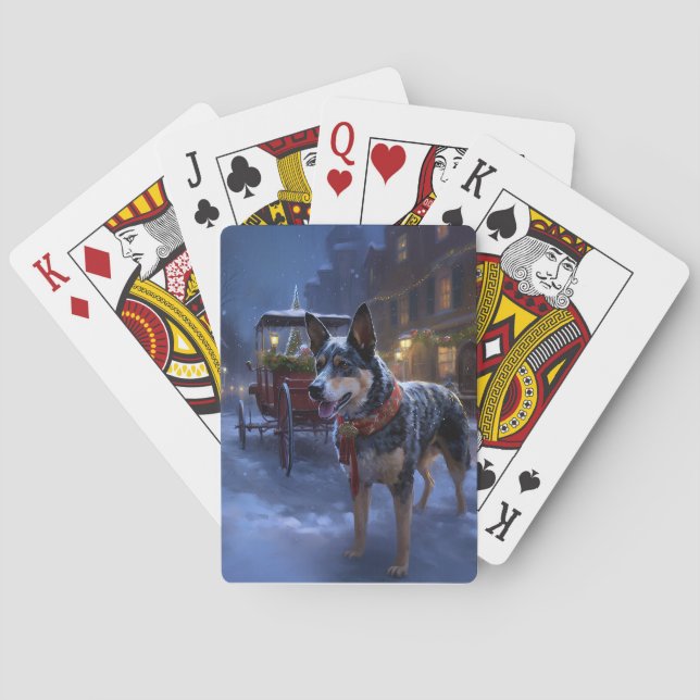 Australian Cattle Christmas Festive Season  Playing Cards (Back)