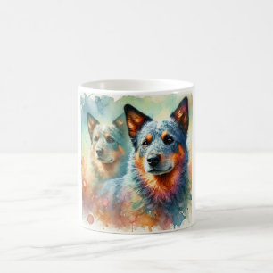 Australian Cattle Dog 260824AREF101 - Watercolor Coffee Mug