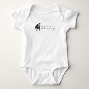 australian cattle dog baby bodysuit