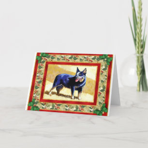 Australian Cattle Dog Blank Christmas Card
