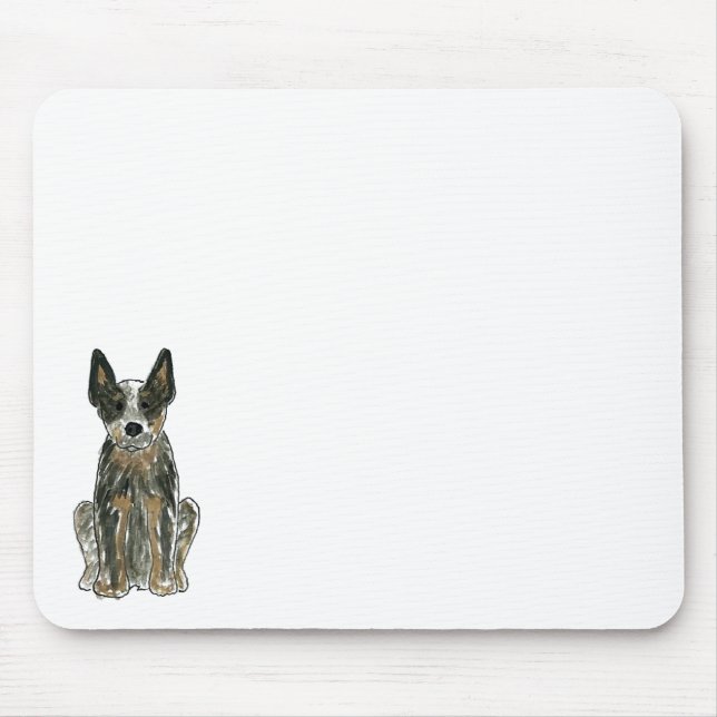 Australian Cattle Dog Blue Heeler ACD Art Mouse Pad (Front)