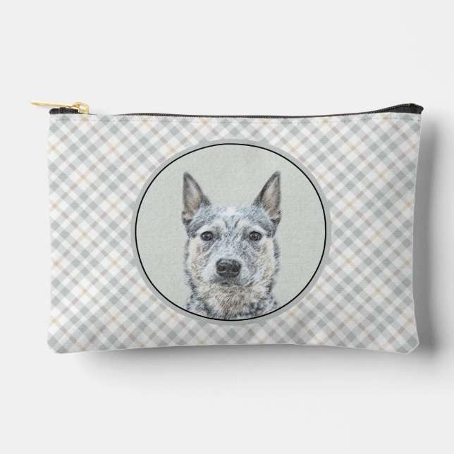 Australian Cattle Dog Blue Heeler Original Dog Art Accessory Pouch (Front)