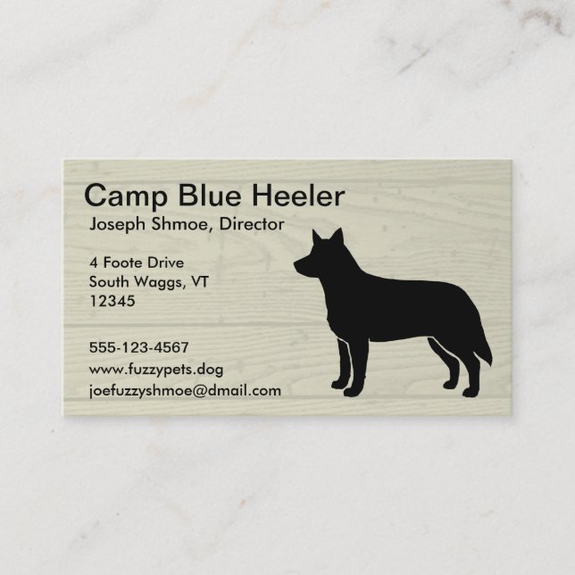 Australian Cattle Dog Business Card (Front)