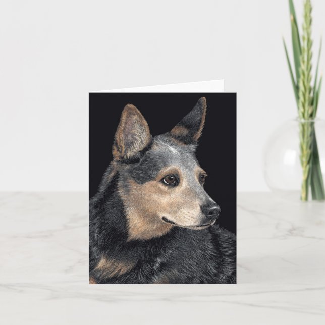 Australian Cattle Dog Card - "Quigley" (Front)