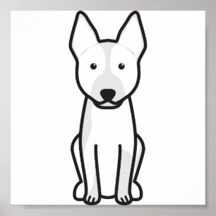 Australian Cattle Dog Cartoon Poster