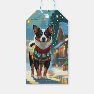 Australian Cattle Dog Christmas Snow Holiday Gift Tags