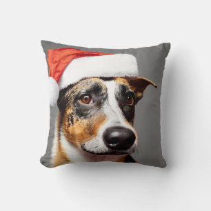 Australian Cattle Dog Christmas Throw Pillow