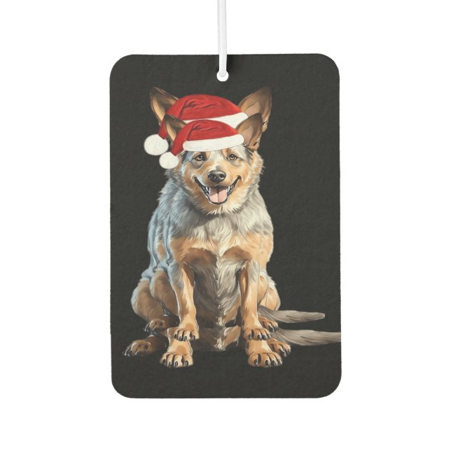 Australian Cattle Dog Christmas Tree Dog Puppy Wat Air Freshener (Front)