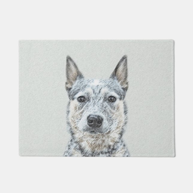 Australian Cattle Dog - Cute Original Dog Art Doormat (Front)