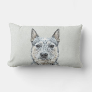Australian Cattle Dog - Cute Original Dog Art Lumbar Pillow