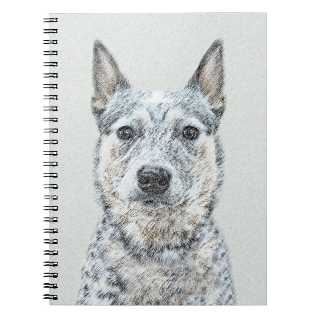 Australian Cattle Dog - Cute Original Dog Art Notebook (Front)