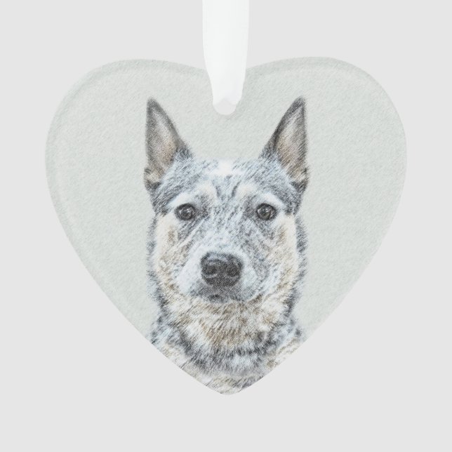 Australian Cattle Dog - Cute Original Dog Art Ornament (Front)