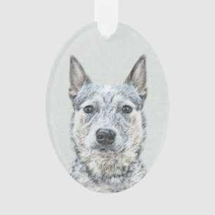 Australian Cattle Dog - Cute Original Dog Art Ornament