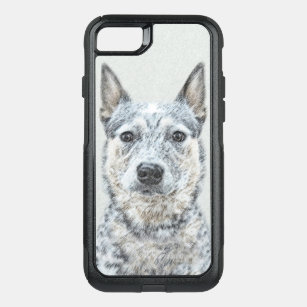 Australian Cattle Dog - Cute Original Dog Art OtterBox Commuter iPhone 8/7 Case