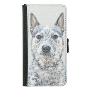 Australian Cattle Dog - Cute Original Dog Art Samsung Galaxy S5 Wallet Case