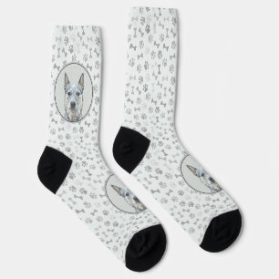 Australian Cattle Dog - Cute Original Dog Art Socks