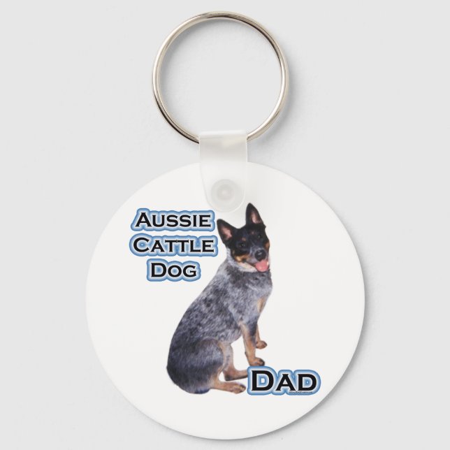 Australian Cattle Dog Dad 4 - Keychain (Front)