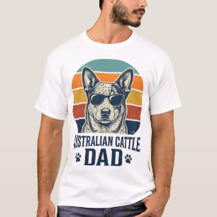 Australian Cattle Dog Dad Vintage Sunset Shirt_1 T-Shirt