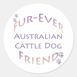 Australian Cattle Dog Furever Classic Round Sticker