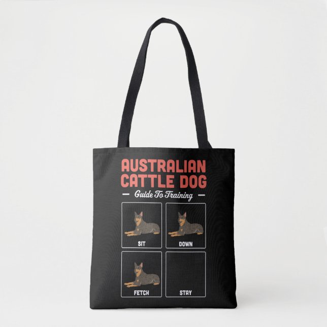 Australian Cattle Dog Guide To Training Tote Bag (Front)