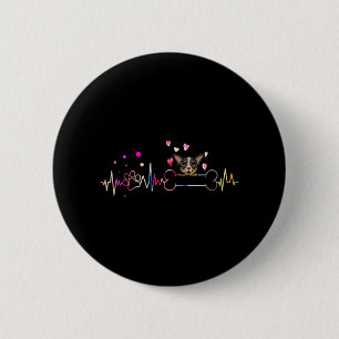 Australian Cattle Dog Heartbeat 2 Inch Round Button