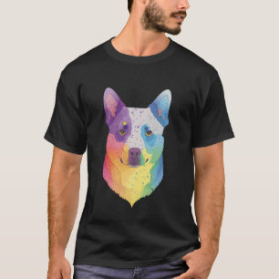 Australian Cattle Dog Heeler Colourful Pop Art Spl T-Shirt