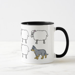 Australian Cattle Dog Herding Sheep Mug