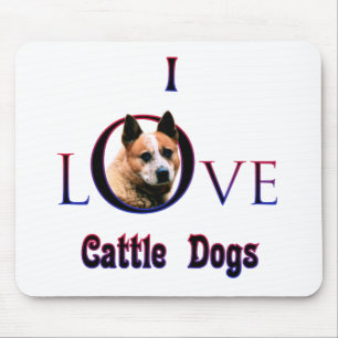 Australian Cattle Dog I Love Mouse Pad