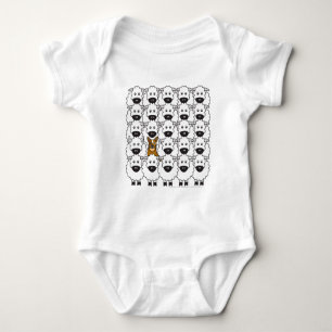 Australian Cattle Dog in the Sheep Baby Bodysuit