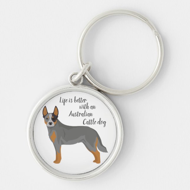 Australian Cattle dog Keychain (Front)