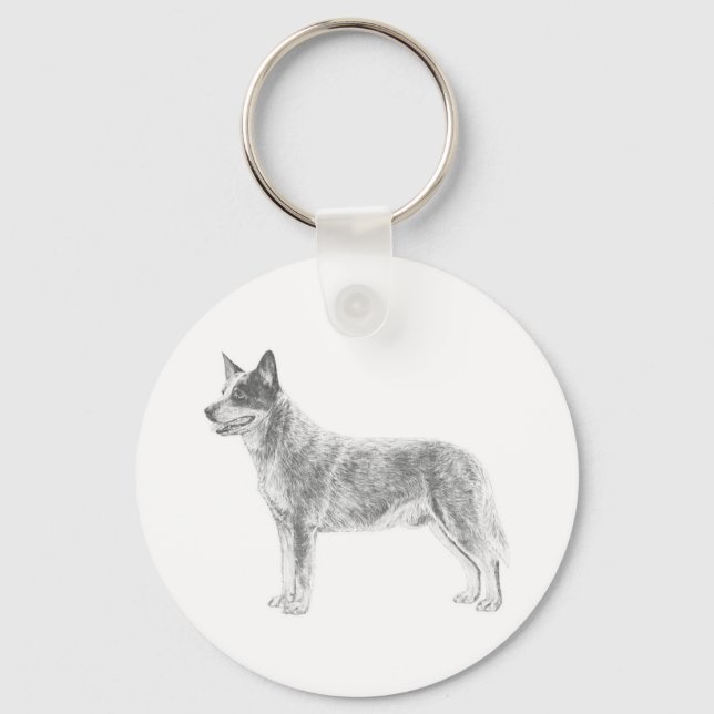 Australian Cattle Dog Keychain (Front)
