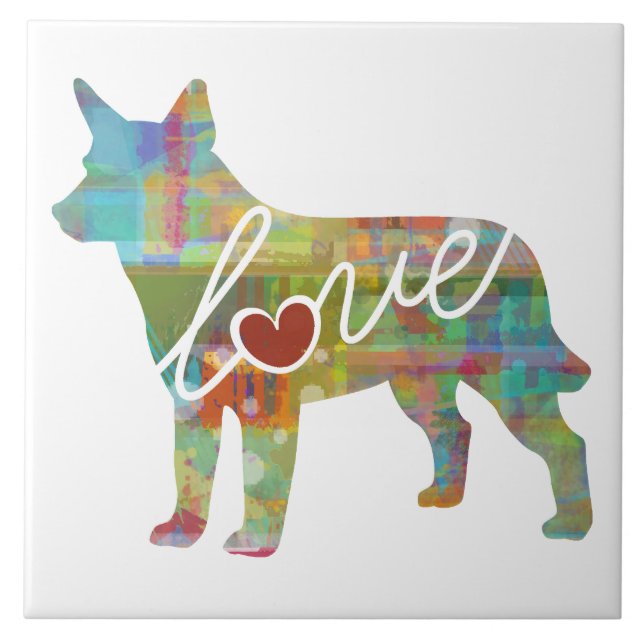 Australian Cattle Dog Love Tile (Front)