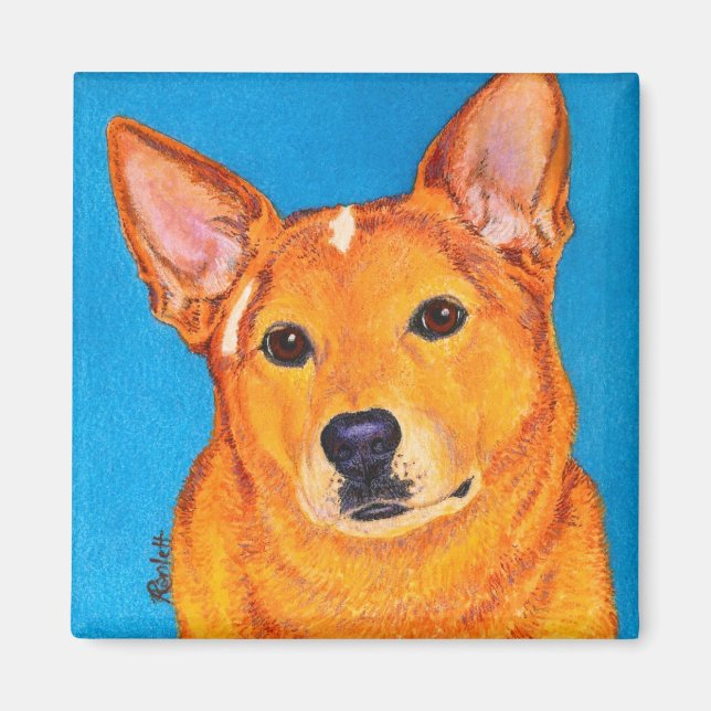 Australian Cattle Dog Magnet - "Red" (Front)