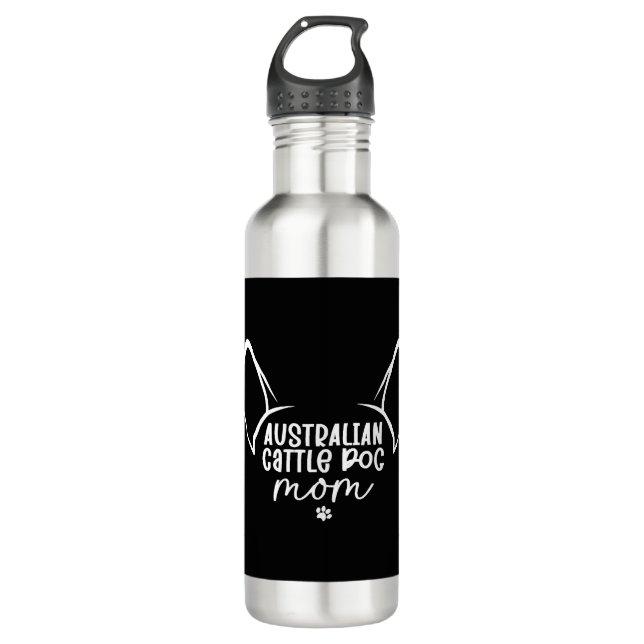 Australian Cattle Dog Mom 710 Ml Water Bottle (Front)
