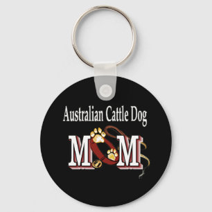 australian cattle dog mom Keychain