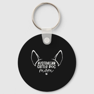 Australian Cattle Dog Mom Keychain