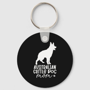 Australian Cattle Dog Mom Keychain