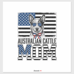 Australian Cattle Dog Mom Patriotic Vintage Shirt_