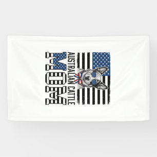 Australian Cattle Dog Mom Patriotic Vintage Shirt_ Banner
