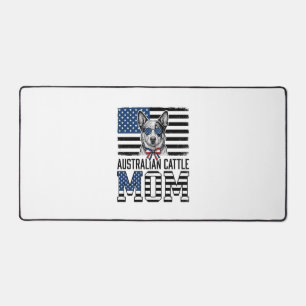 Australian Cattle Dog Mom Patriotic Vintage Shirt_ Desk Mat