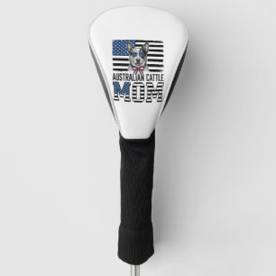Australian Cattle Dog Mom Patriotic Vintage Shirt_ Golf Head Cover