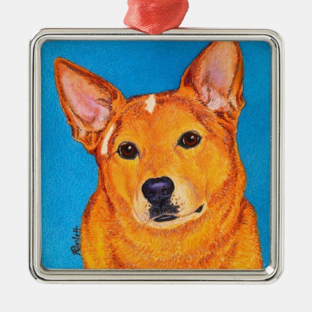 Australian Cattle Dog Ornament - "Red" (Front)