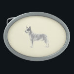 Australian Cattle Dog Oval Belt Buckle<br><div class="desc">Australian Cattle Dog</div>