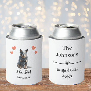 Australian Cattle Dog Pet Wedding Can Cooler
