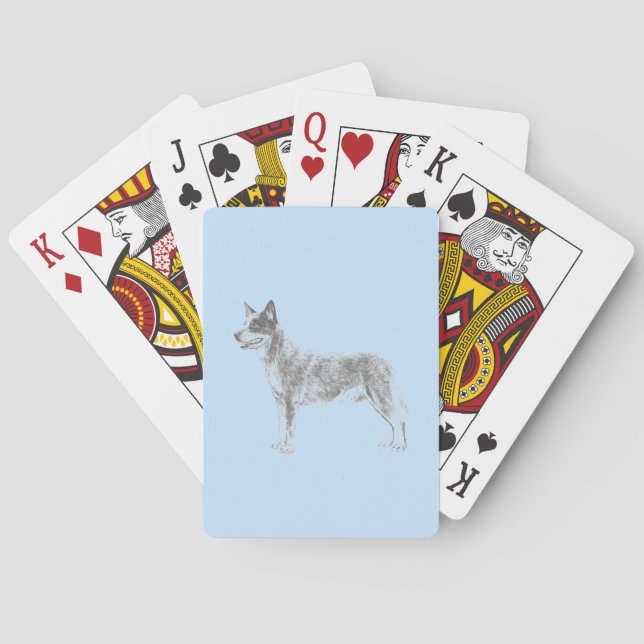 Australian Cattle Dog Playing Cards (Back)