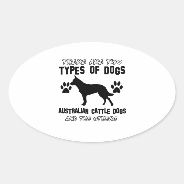 Australian Cattle Dog.png Oval Sticker (Front)