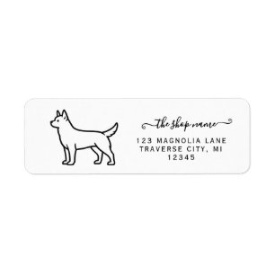 Australian cattle dog return address labels