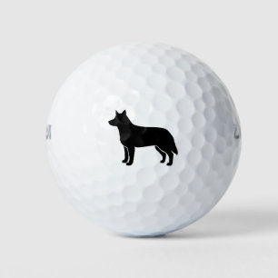 Australian Cattle Dog Silhouette Golf Balls