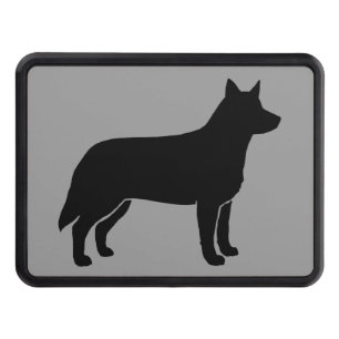 Australian Cattle Dog Silhouette Trailer Hitch Cover